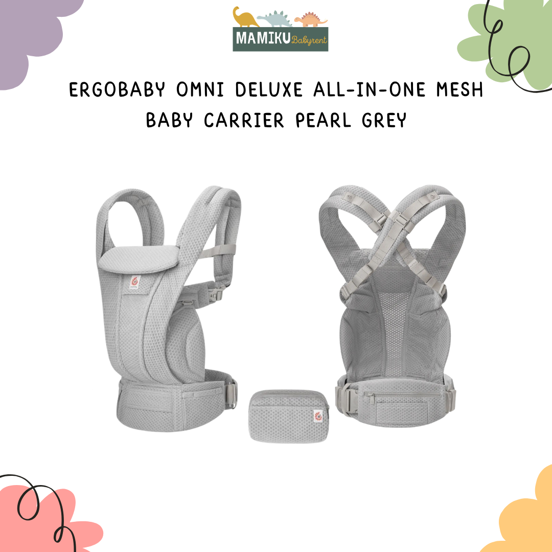 ERGOBABY OMNI DELUXE ALL-IN-ONE MESH BABY CARRIER PEARL GREY