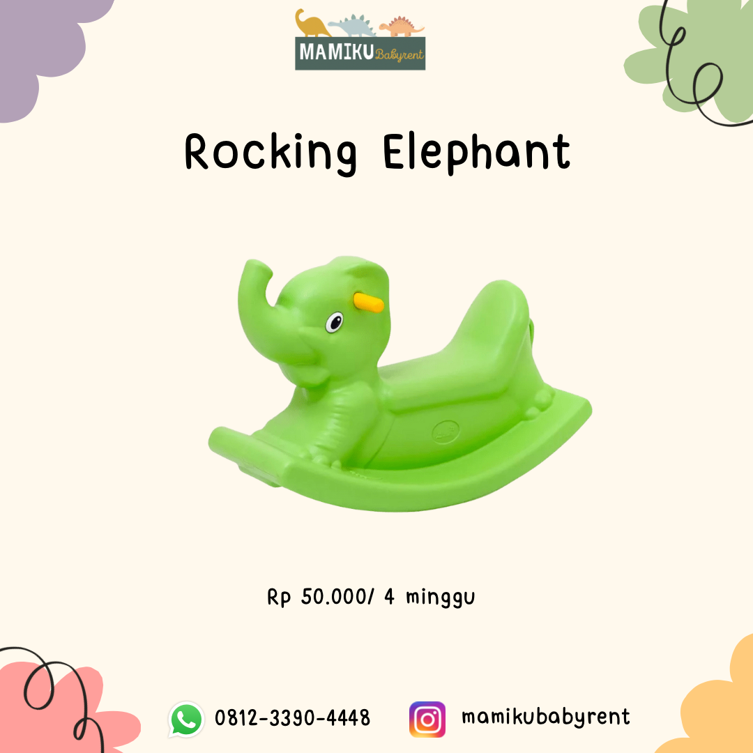 ROCKING ELEPHANT HIJAU 2