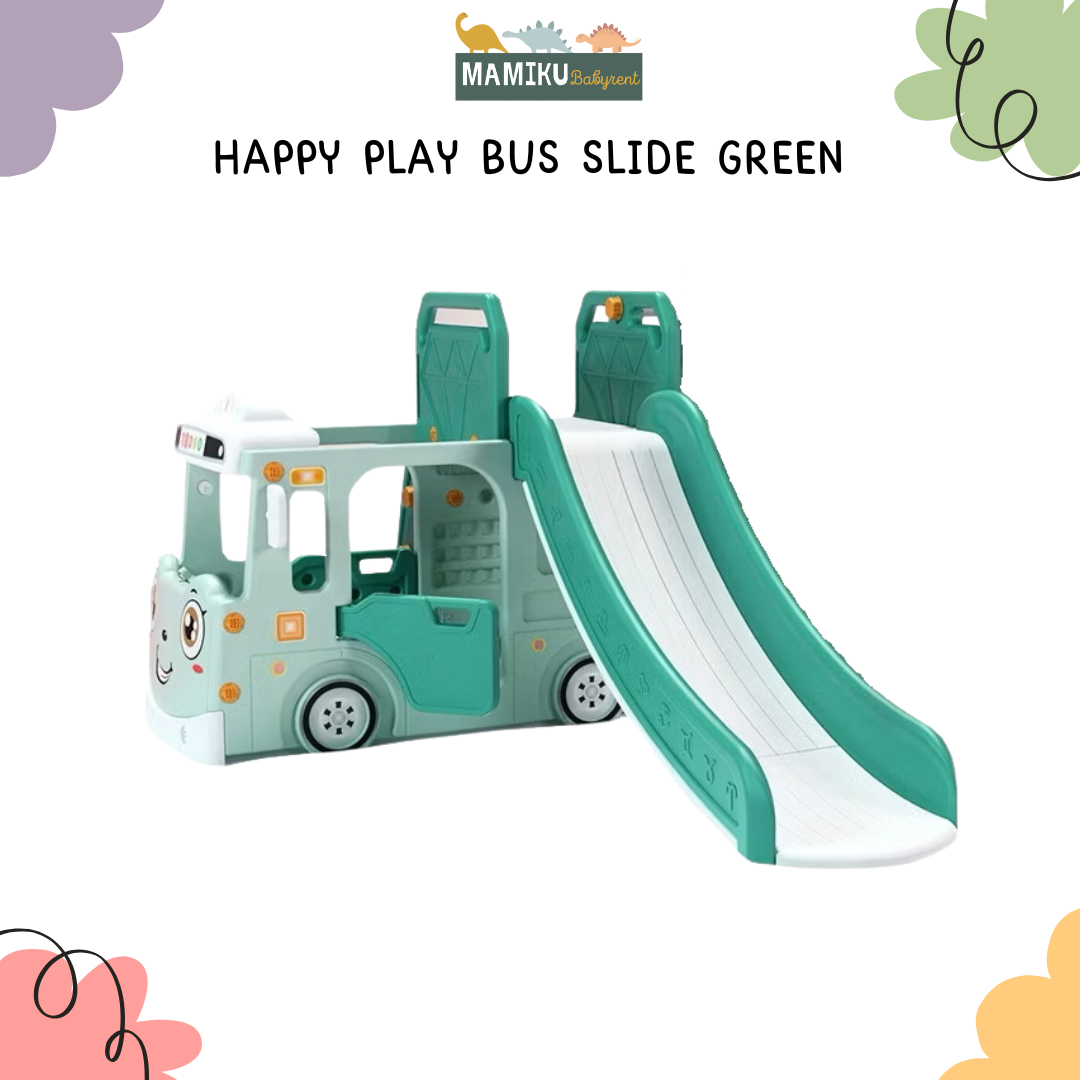 HAPPY PLAY BUS SLIDE GREEN