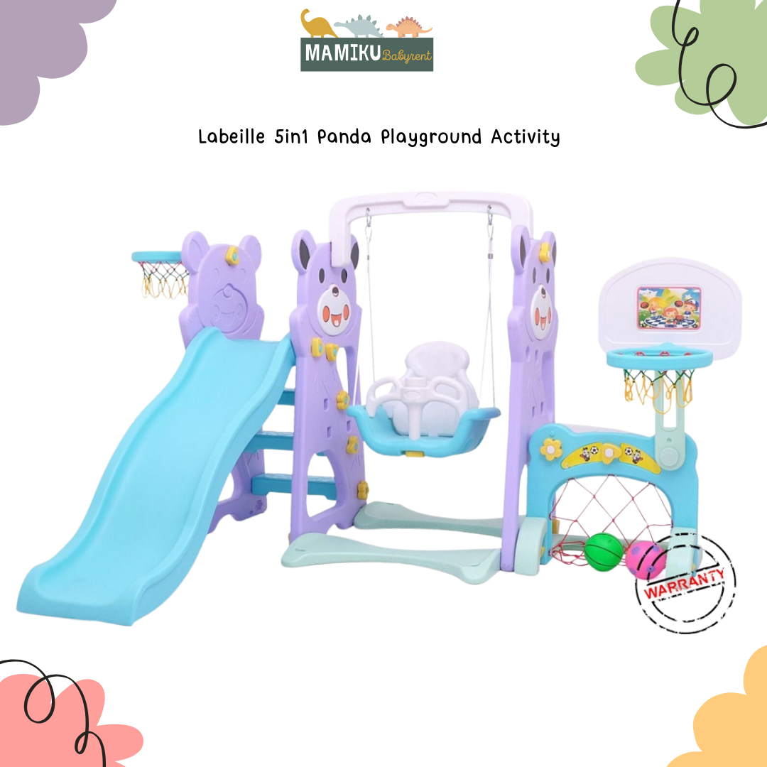 LABEILLE PANDA SLIDE AND SWING 5 IN 1