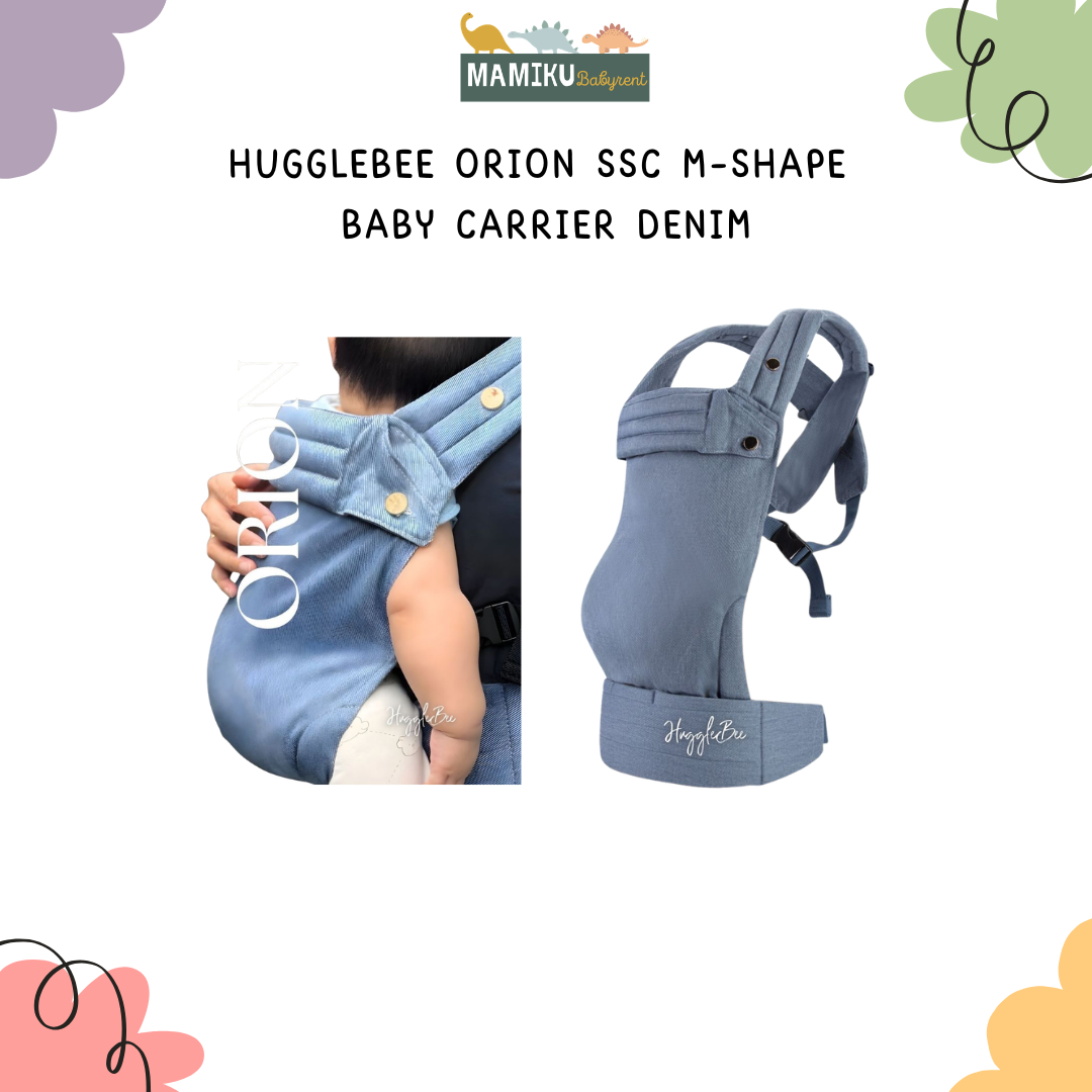 HUGGLEBEE ORION SSC M-SHAPE  BABY CARRIER DENIM