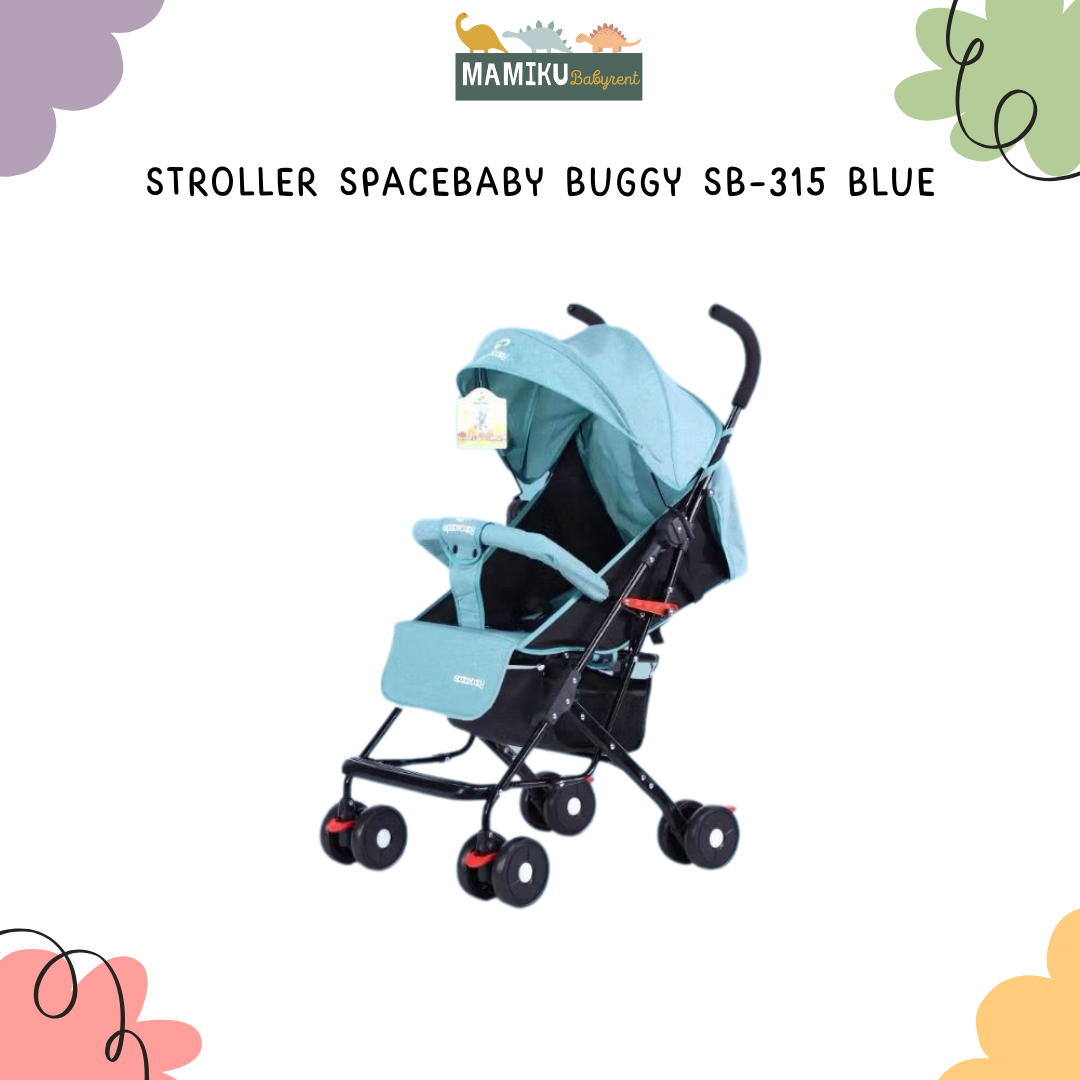 SPACEBABY BUGGY SB-315 BLUE STROLLER