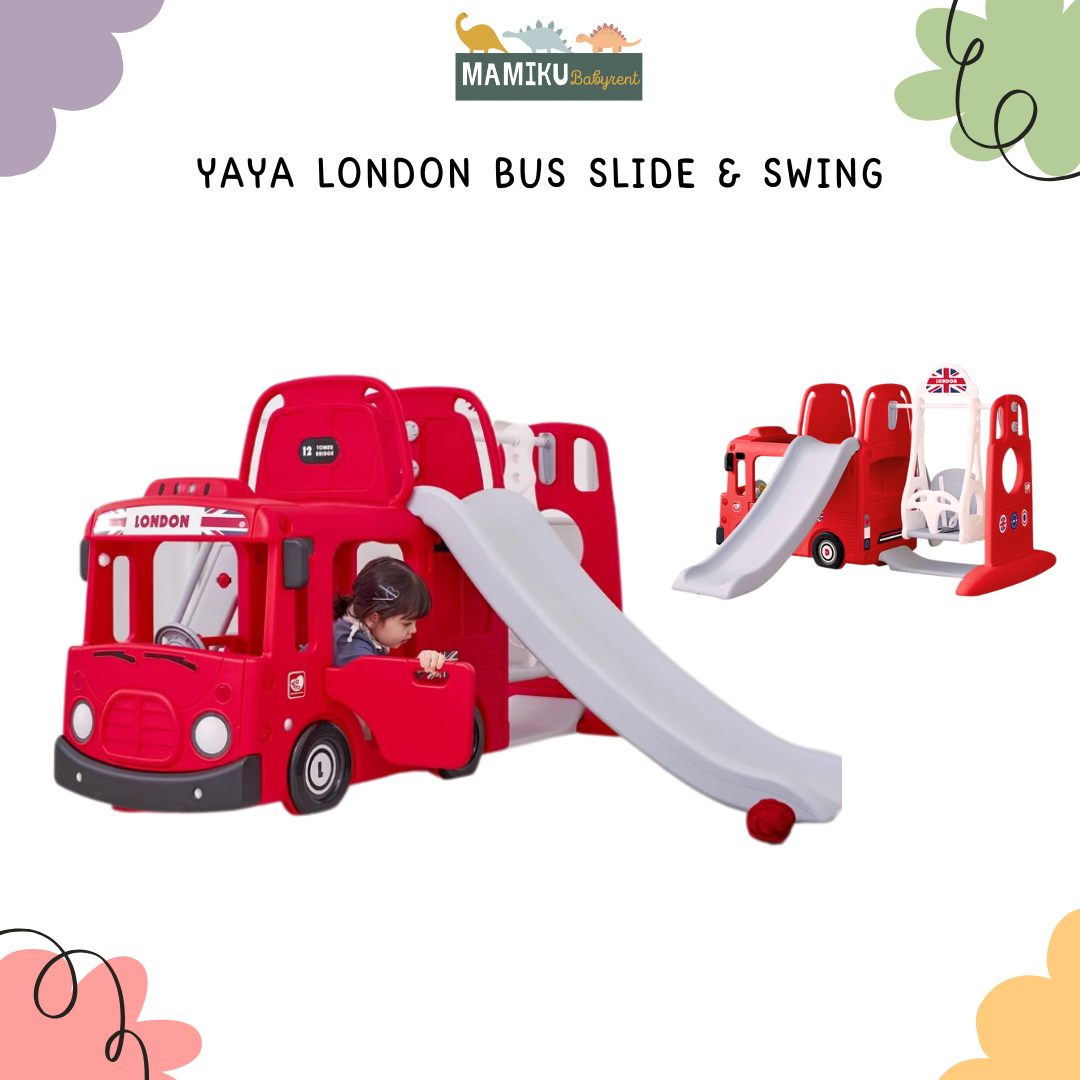 YAYA LONDON BUS SLIDE AND SWING
