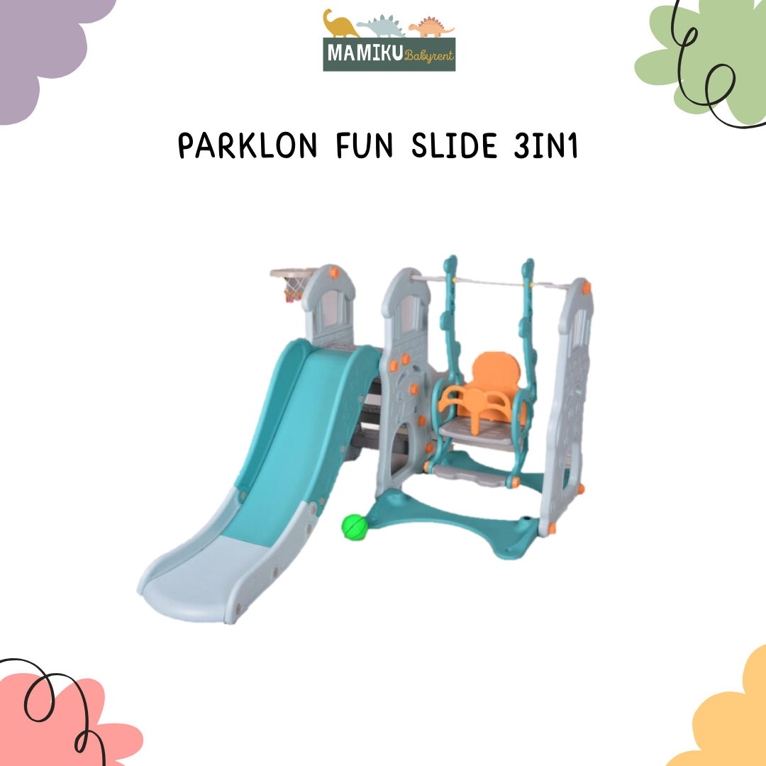 PARKLON FUN SLIDE AND SWING 3IN1