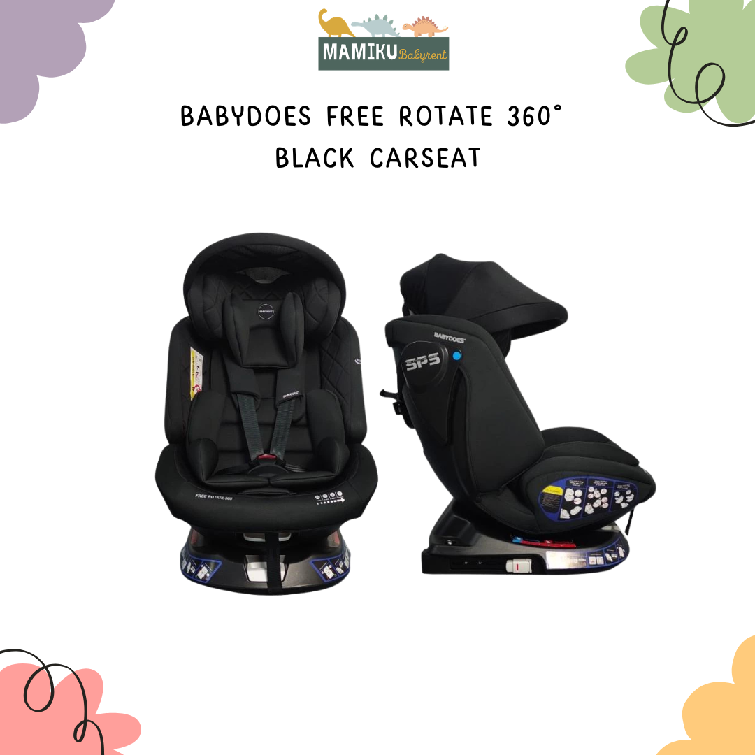 BABYDOES FREE ROTATE 360°  BLACK CARSEAT