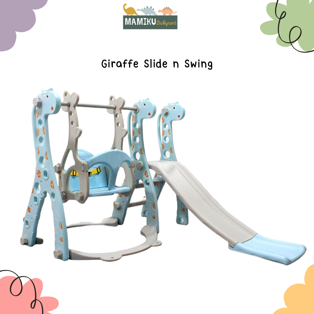 GIRAFFE SLIDE AND SWING