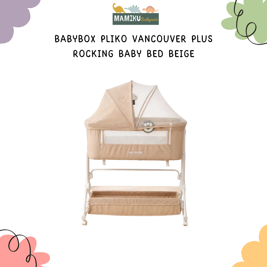 BABYBOX PLIKO VANCOUVER PLUS ROCKING BABY BED BEIGE