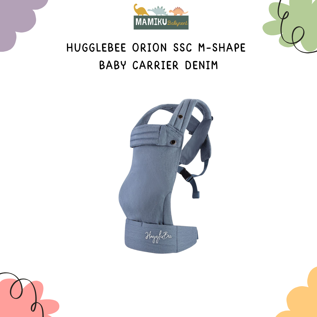 HUGGLEBEE ORION SSC M-SHAPE  BABY CARRIER DENIM